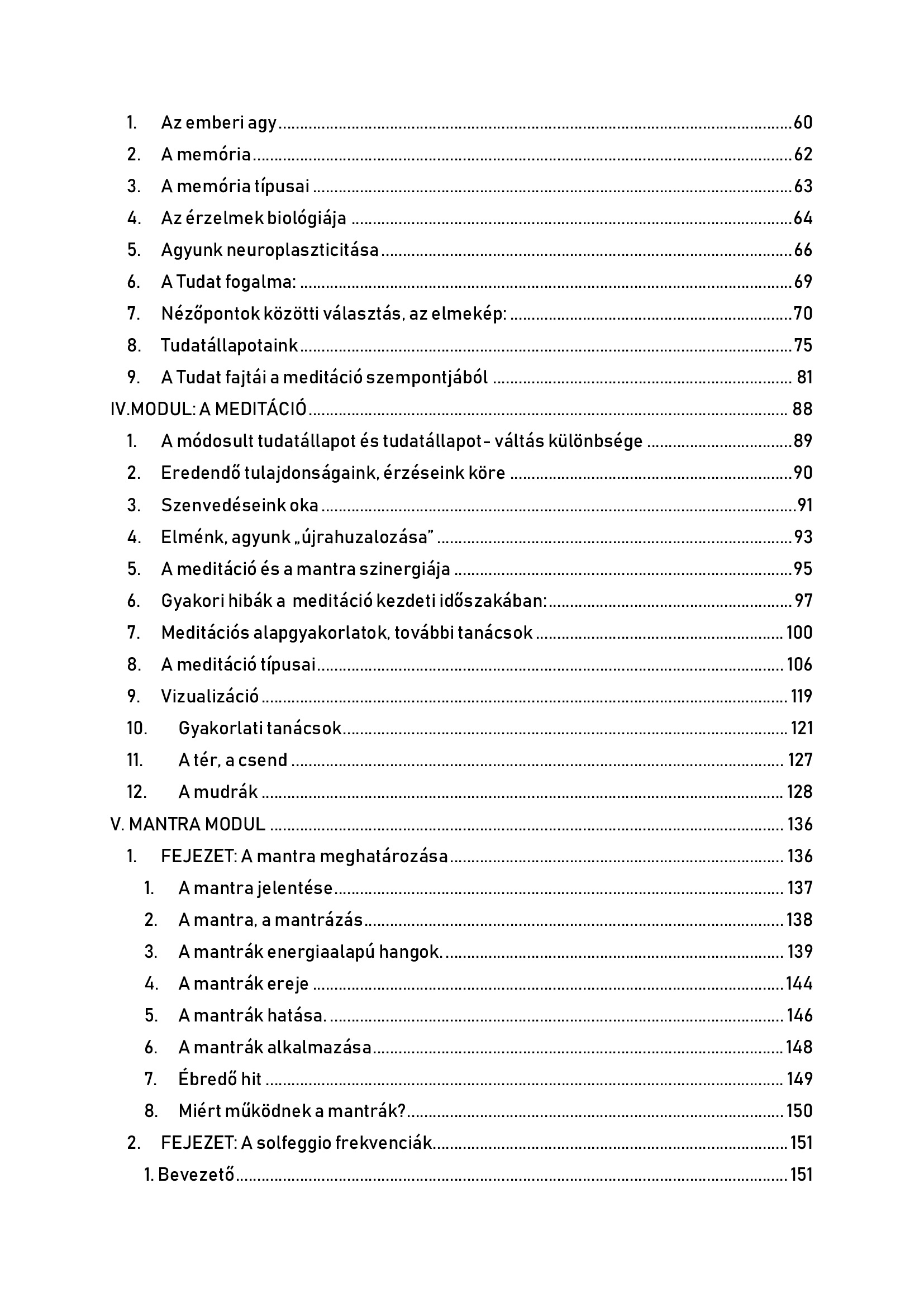 Tartalomjegyzék 2. oldal